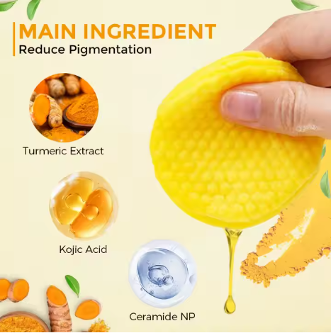 🌿MÔOYAM™ ORIGINAL – Lingettes Nettoyantes au Curcuma & Acide Kojique